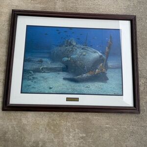 Randall Scott “ Silent Gun- Dauntless” Art Frame Picture Signed By Author 35X27